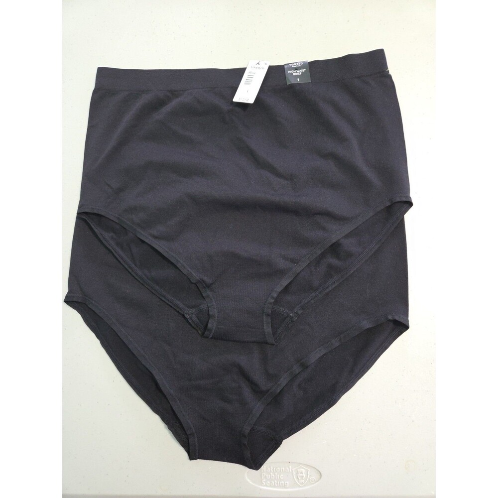 Torrid high waist brief panties 1 black lot of two new with tags